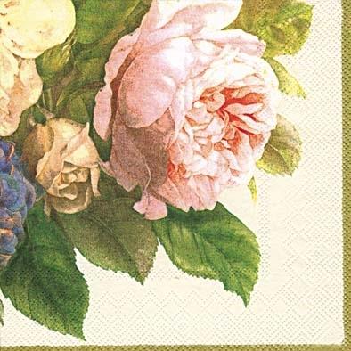 Serviett lunsj roser Fairy rose champagne IHR