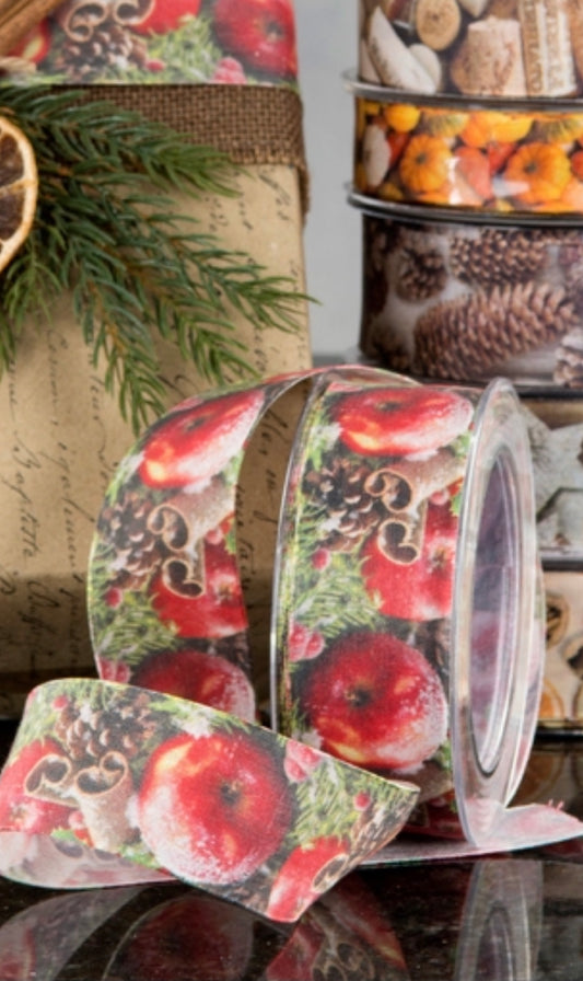 Bånd med epler og pynt Alot design