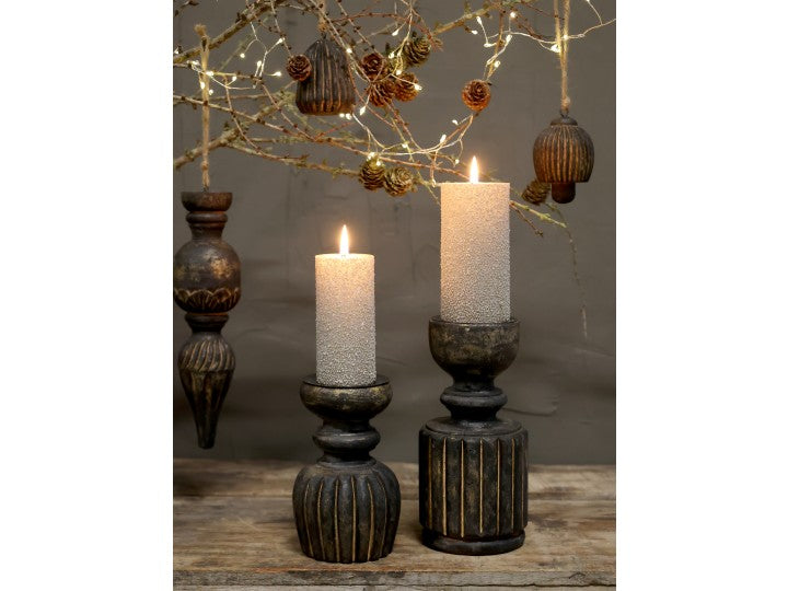 Lysestake mango treverk Chic Antique