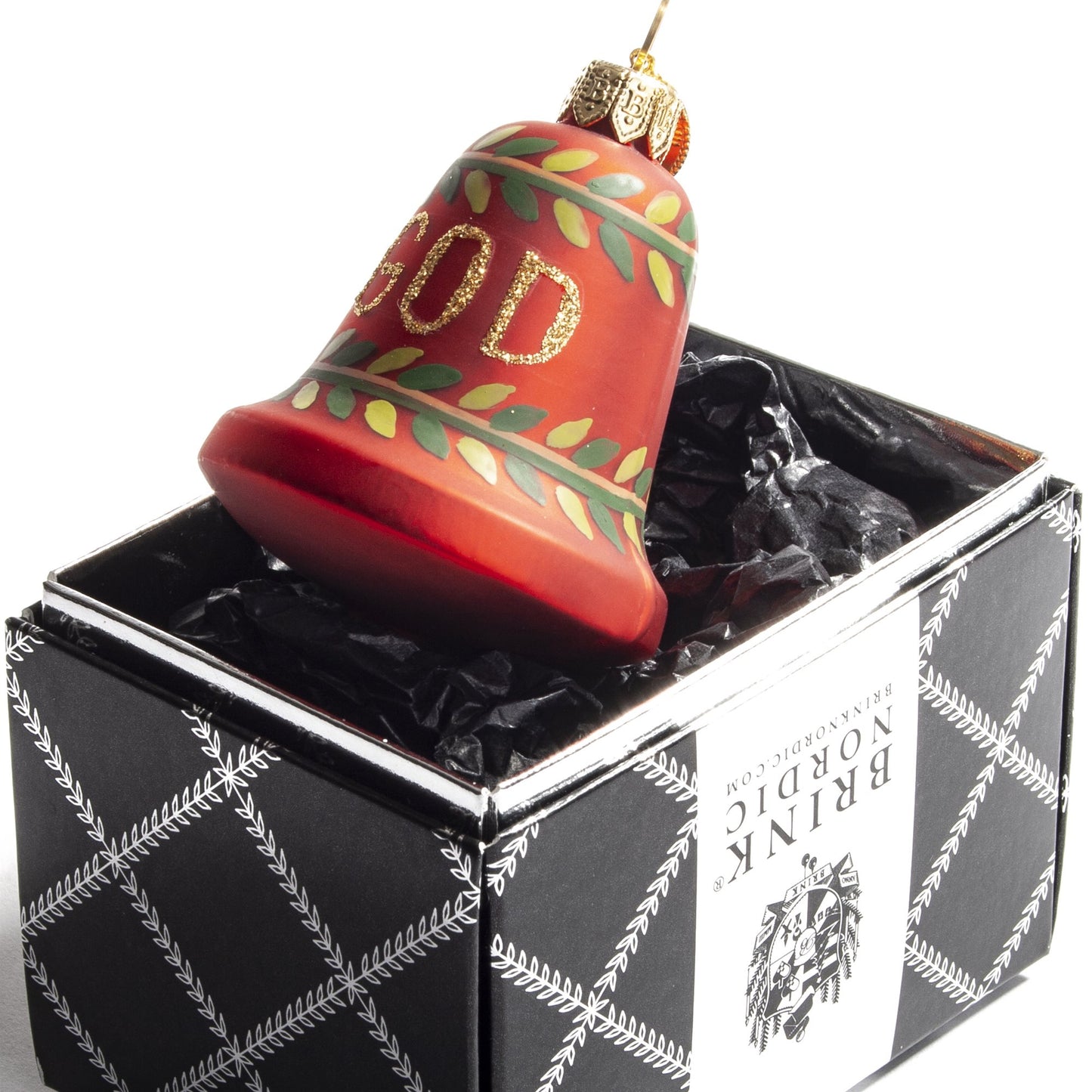 Julepynt bjelle god jul fra Brink Nordic