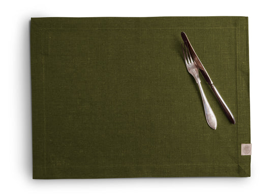 Dekkebrikke Lin mose grønn Lovely linen