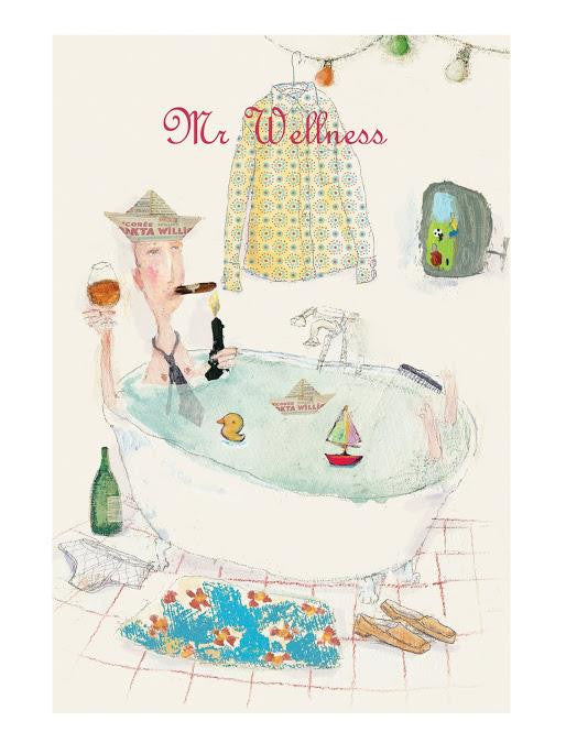 Kort Mr Wellness med konvolutt Maileg