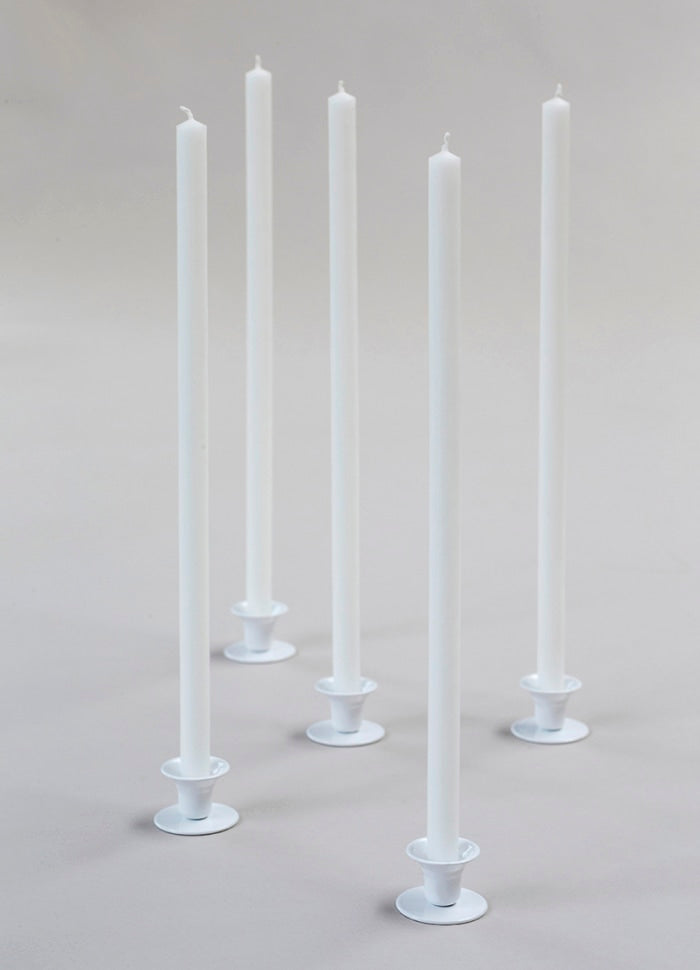 Juletrelys hvite italienske 30 cm Kunstindustrien
