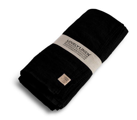 Duk lin sort 145x250 Lovely linen