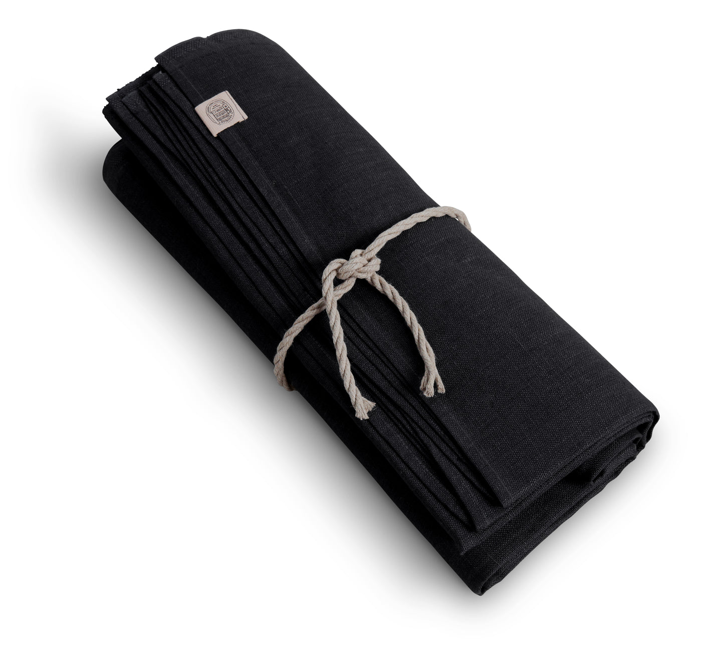 SALG Duk rund lin classic sort 200 cm Lovely linen