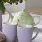 Latte kopp Alice lavender lilla Greengate