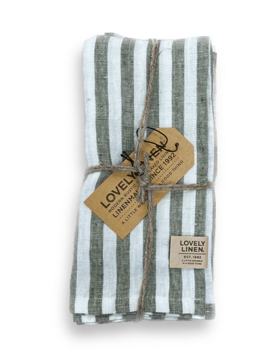 Duk lin off white hvit 145x250 Lovely linen