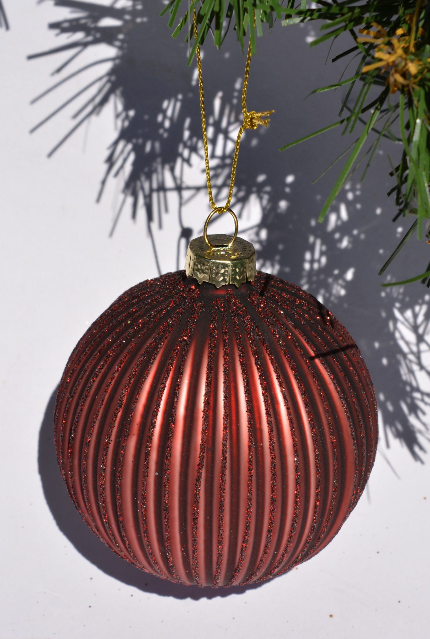 Julekule brun bronse The Moshi