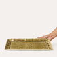 Fat rektangel Tray dish sand Sthål