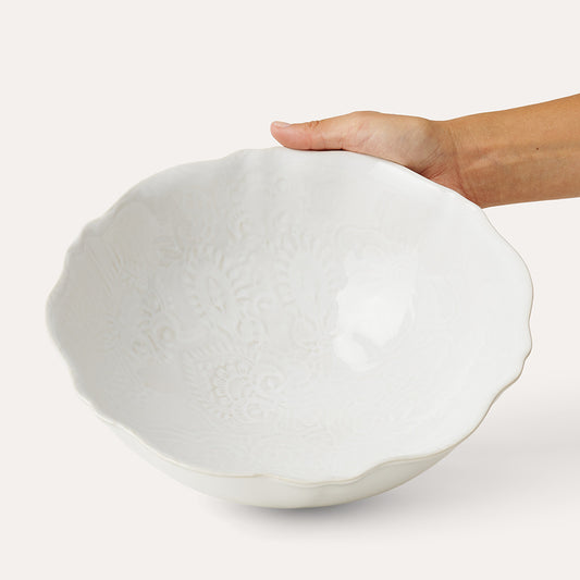Bolle 26 cm hvit Sthål