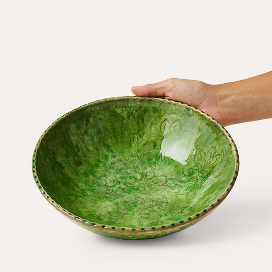Dyp tallerken 24cm Seaweed sjøgress grønnmelert Sthål