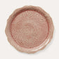 Fat 34 cm servering pizza old rose gammelrosa Sthål