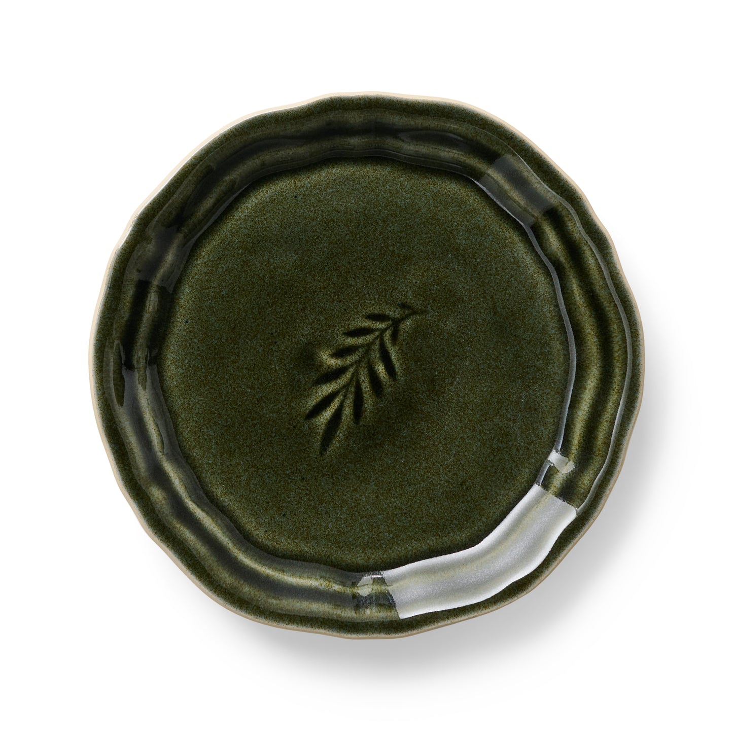 Tallerken 16 cm Amuse bouche Shadow mosegrønn Sthål