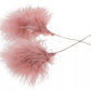 Fjær 12 stk fluffy gammelrosa Alot Design