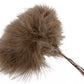 Fjær 12 stk fluffy brun muldvarp Alot Design