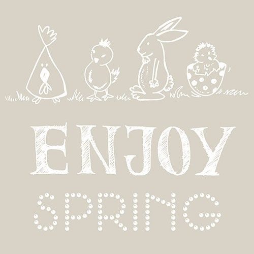 Serviett lunsj enjoy spring Ambiente