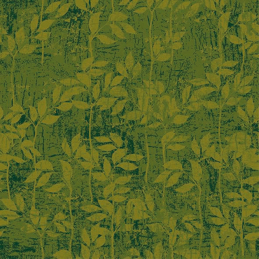Serviett lunsj mosegrønn Leaves Pattern Green  Ambiente