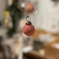 Julekule frostet rosa 2 cm