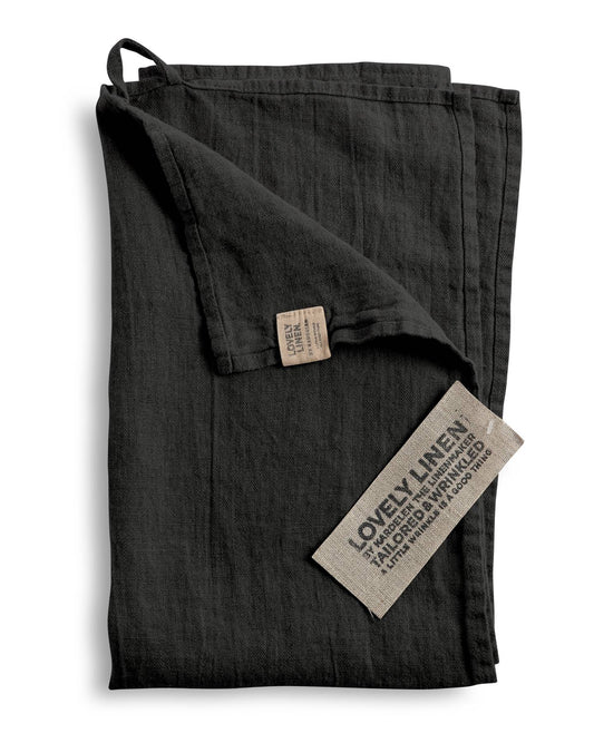 Kjøkkenhåndkle lin dark grey 35 x 50 Lovely linen