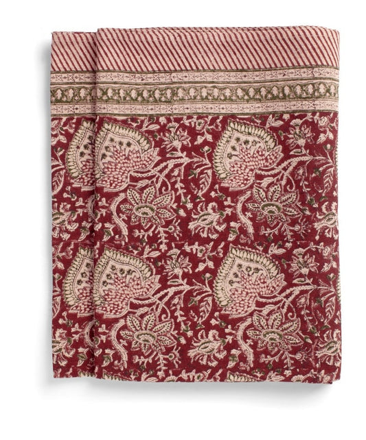 Duk lin Oriental Red  150x230cm Chamois