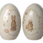 Påske egg 2 stk metall rosa Maileg