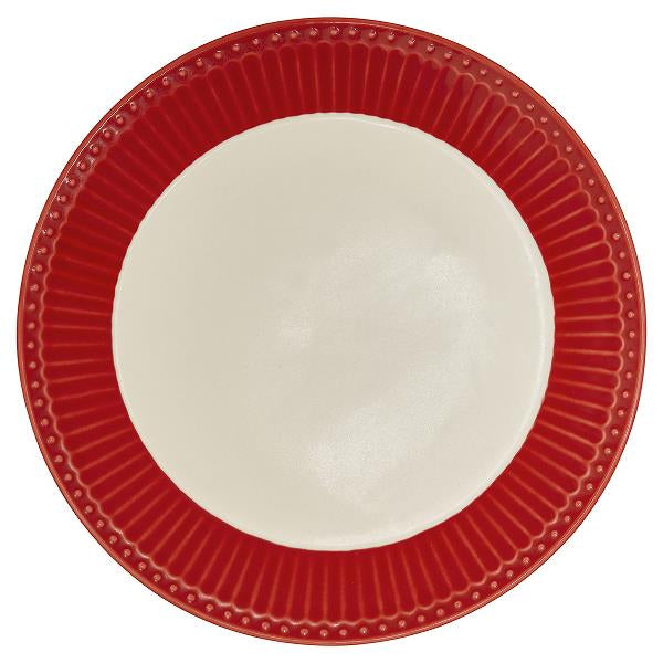 Tallerken Alice frokost rød Greengate