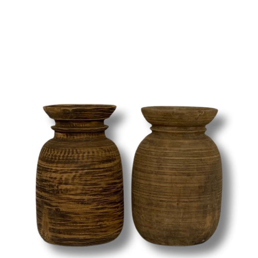 Vase treverk 23 cm Miljøgården