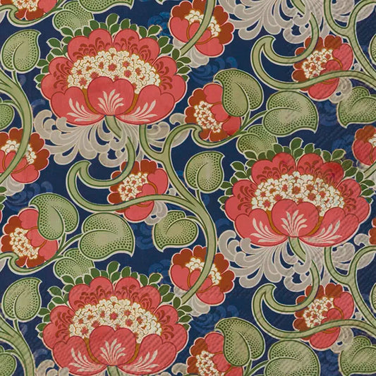 Serviett lunsj Retro Flowers (V&A) IHR