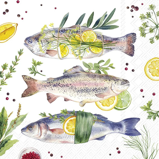 Serviett lunsj fisk Delicious Fish IHR