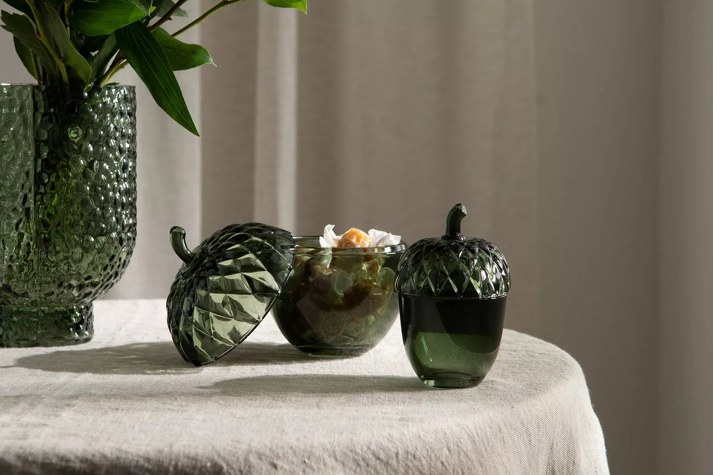 Krukke nøtt grønn stor Alot Design