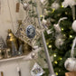 Julepynt sølv glasspynt