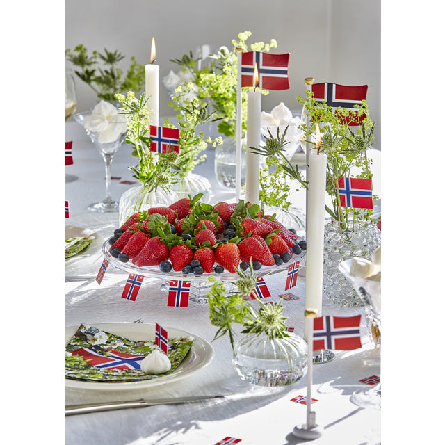 Flagg Girlander Norge med 7 flagg