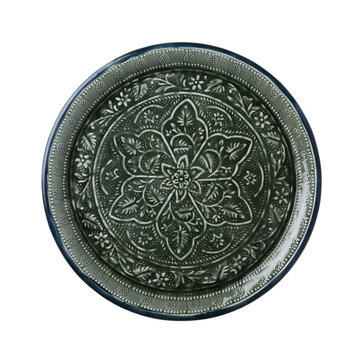 Brett ELDORADO fat emalje grønt blått 57,5 cm Affari