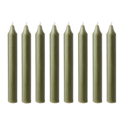 Tynne lys 18 og 28 cm grønn skoggrønne  Kiri