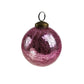 Julekule krakelert 8 cm rosa Werner Voss