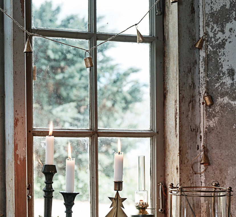 Bjelle girlander messing farget Strømshaga