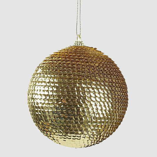 Julekule gullstrass isopor 6 cm EDG