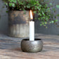 Lysestake antikk messing farget juletrelys Chic Antique