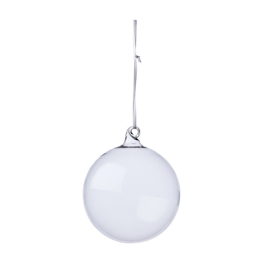 Julekule klar 10 cm klar glass Affari