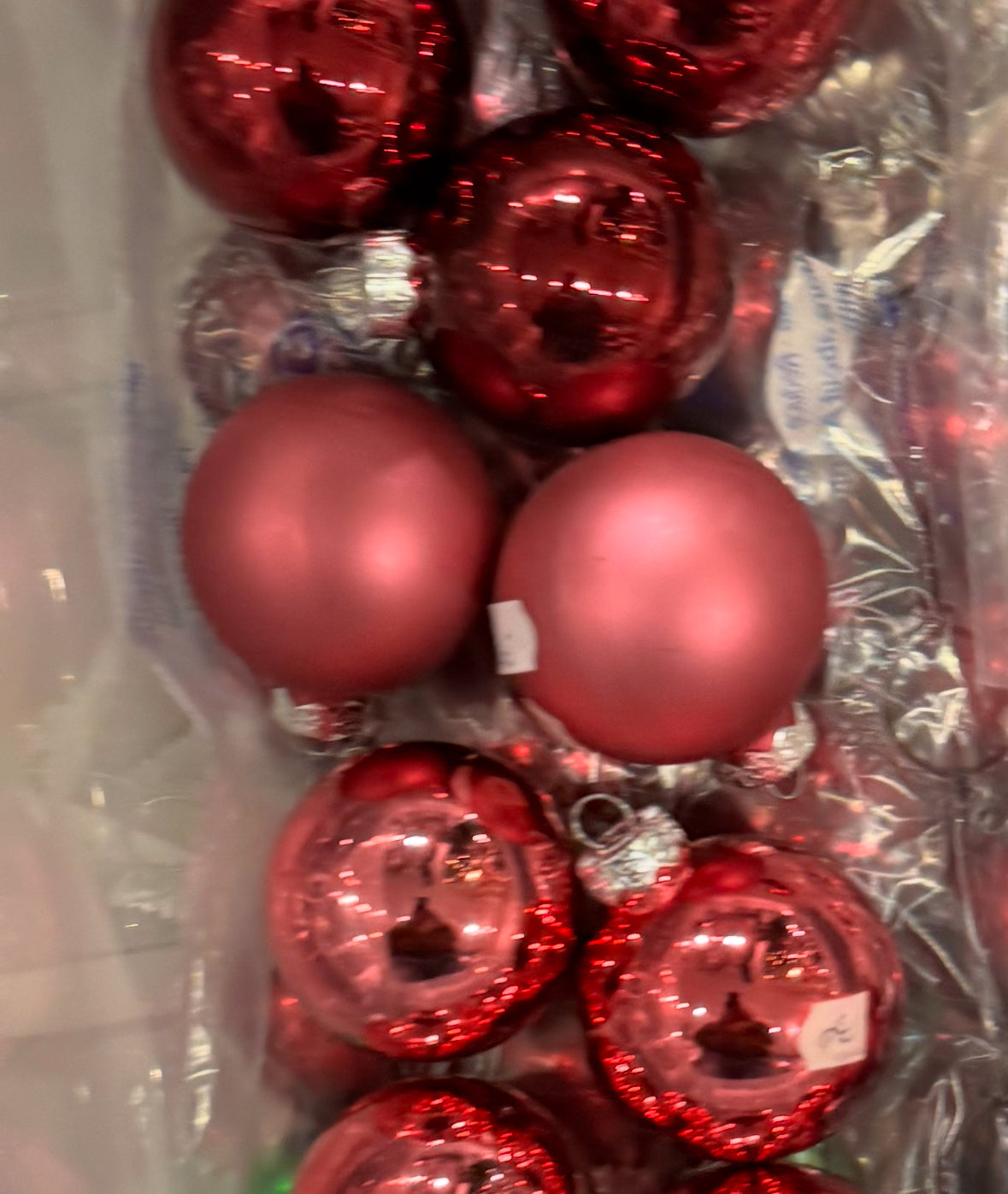Julekule rosa matt 6cm Alot Decoration