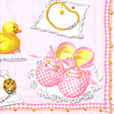 Serviett kaffe Baby girl Ambiente