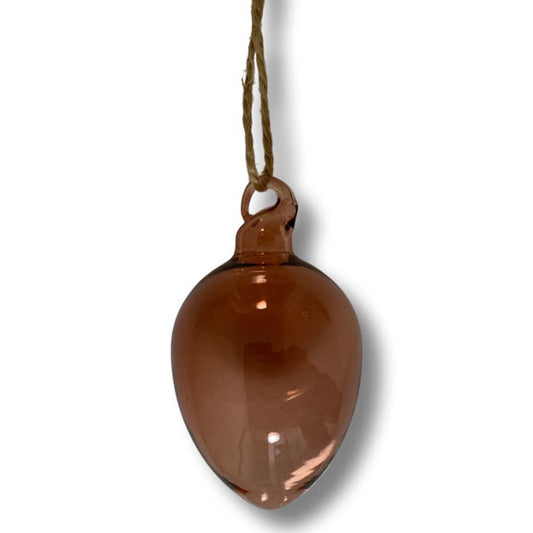 Glass egg 3,5 cm lys gammelrosa Miljøgården