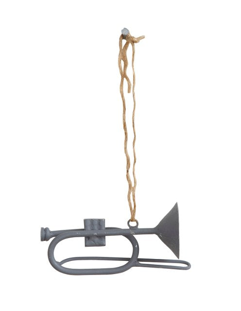 Musikkinstrument Trompet sink farget 8x4 cm Affari