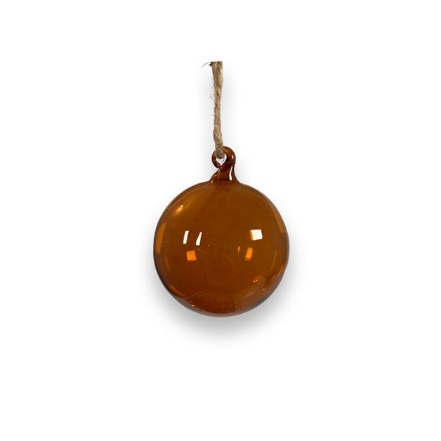 Julekule brent oransje 5 cm