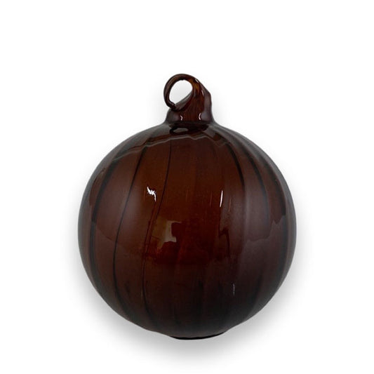 Julekule brun glass 7 cm Miljøgården