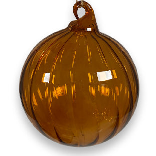 Julekule brent oransje 5 cm