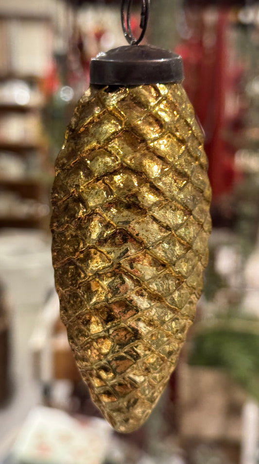 Kongle gull bronse farget 10 cm antikk Shishi