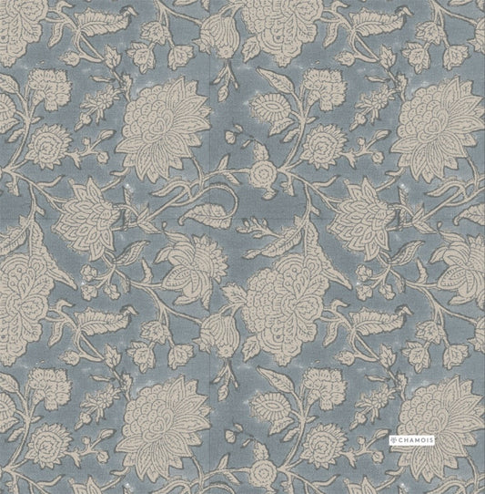 Serviett middag Indian Rose dusty blue 50 stk  Chamois