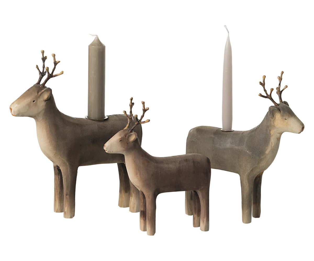 Reinsdyr Wooden reindeer small natur Maileg