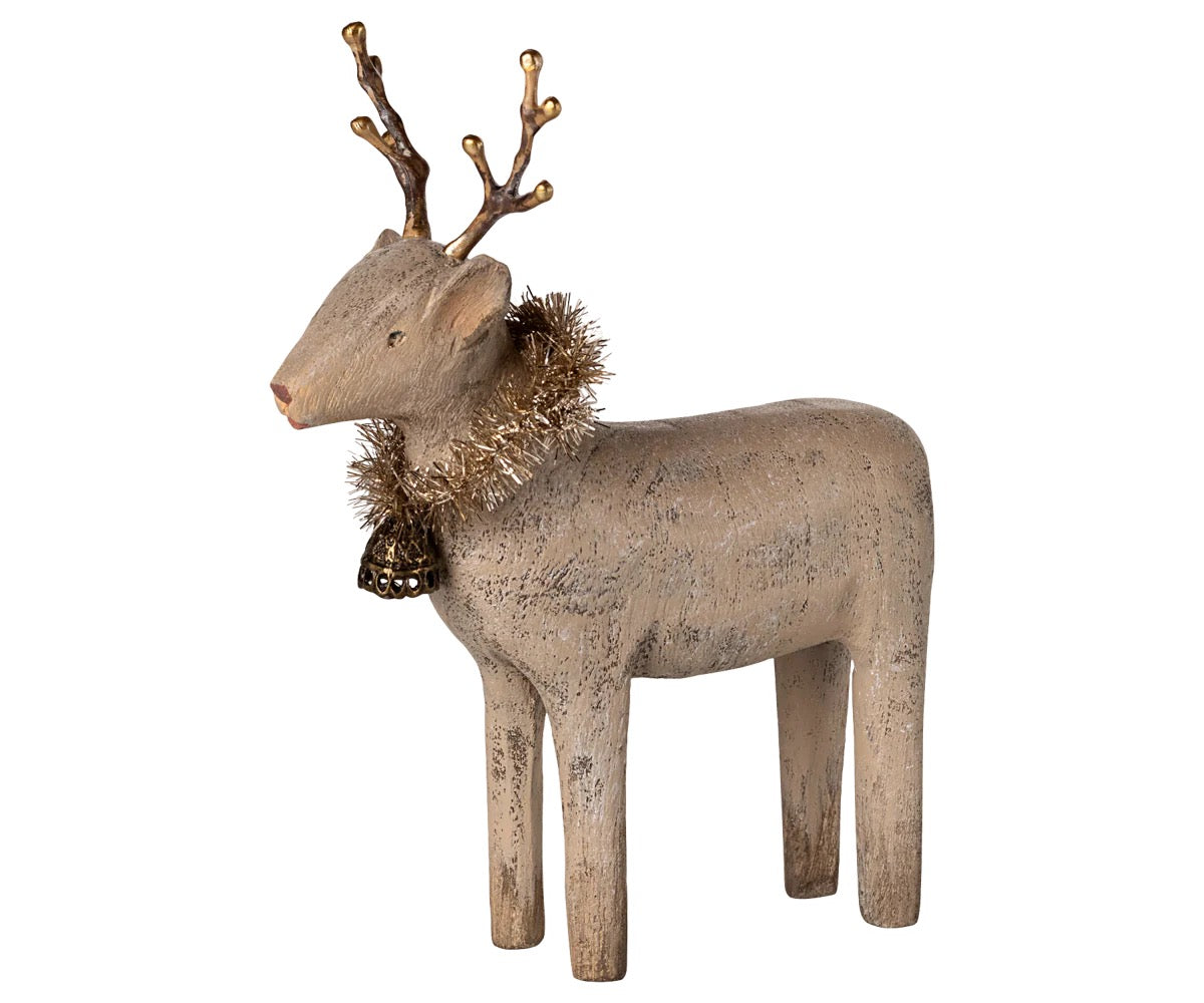 Reinsdyr Wooden reindeer small natur Maileg
